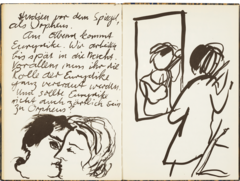 Tagebuch eines Malers, gezeichnet und geschrieben auf Zinkfolien, 1965