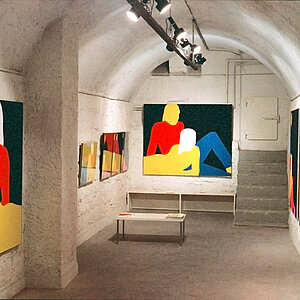 1968, Ausstellung in der Galerie Krebs Bern
